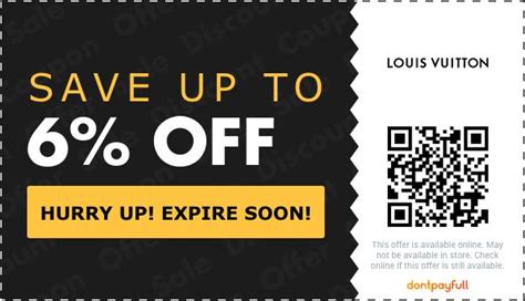 lv coupon|louis vuitton coupon.